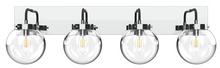Vinci Lighting Inc. VL1718-4CH/BKOP - Bianca Vanity Wall Chrome/Black