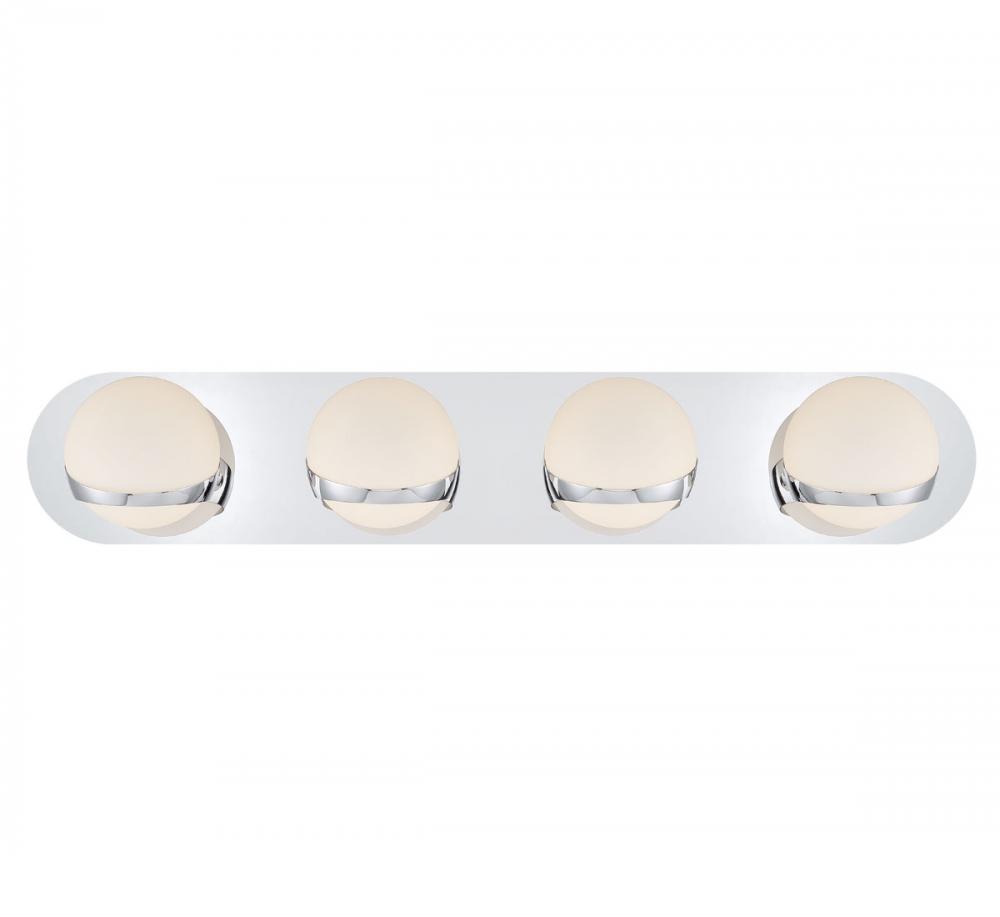 Rovigo, 4 Light LED Wall Mount, Chrome