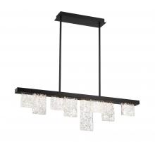 Lib & Co. CA 10174-013 - Siena, 8 Light Linear Chandelier, Brushed Black