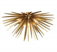 Lib & Co. CA 12058-05 - Trapani, 3 Light Ceiling Mount, Soft Brass