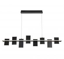 Lib & Co. CA 12082-036 - Affilato, 8 Light Linear LED Chandelier, Satin Black