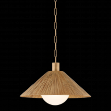 Troy Orange F1422-PBR - Woodside Pendant