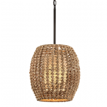 Troy Orange F6754-BRZ - Conga Pendant