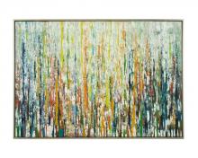 John Richard JRO-2078 - Lines by Jinlu. This textural abstract features wild color and space. Hugely impactful, this origina