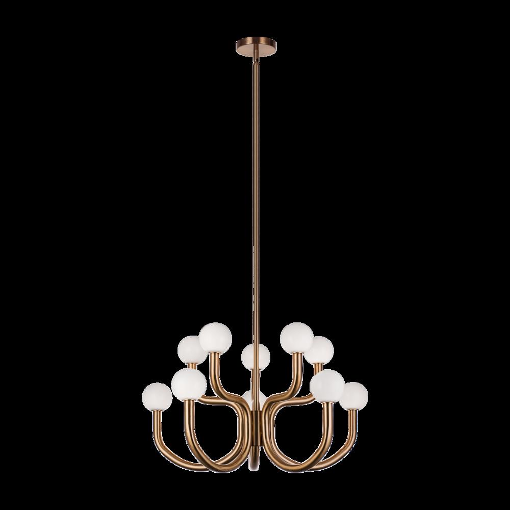 Joelle Aged Gold Brass Pendant