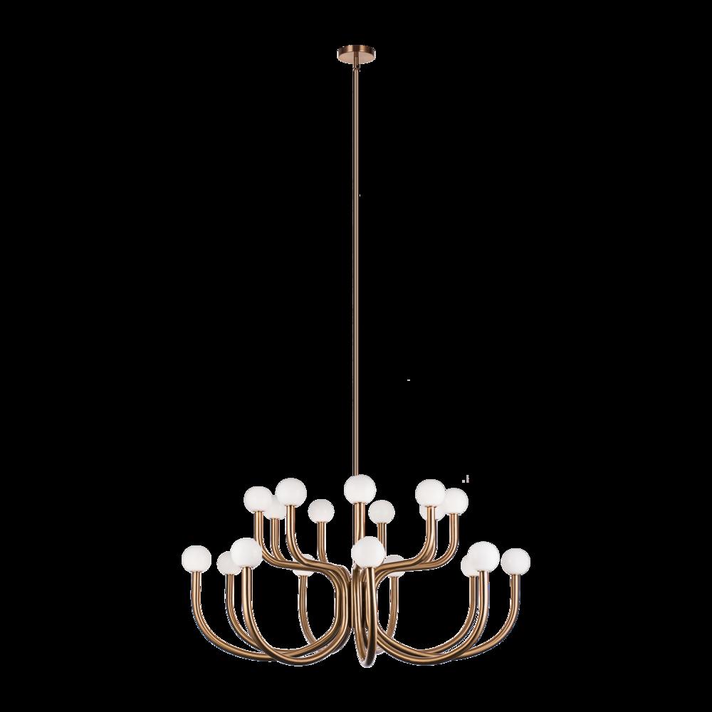 Joelle Aged Gold Brass Pendant