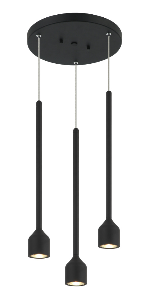Lumenagio Matte Black Pendant