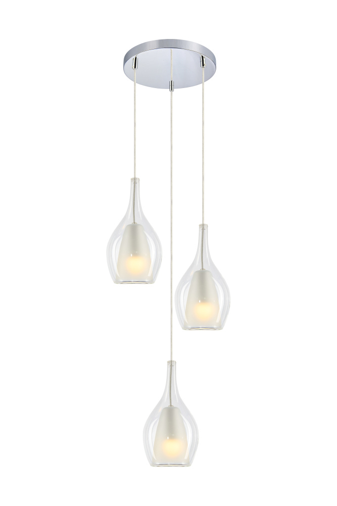 Jericho Black and Chrome Pendant
