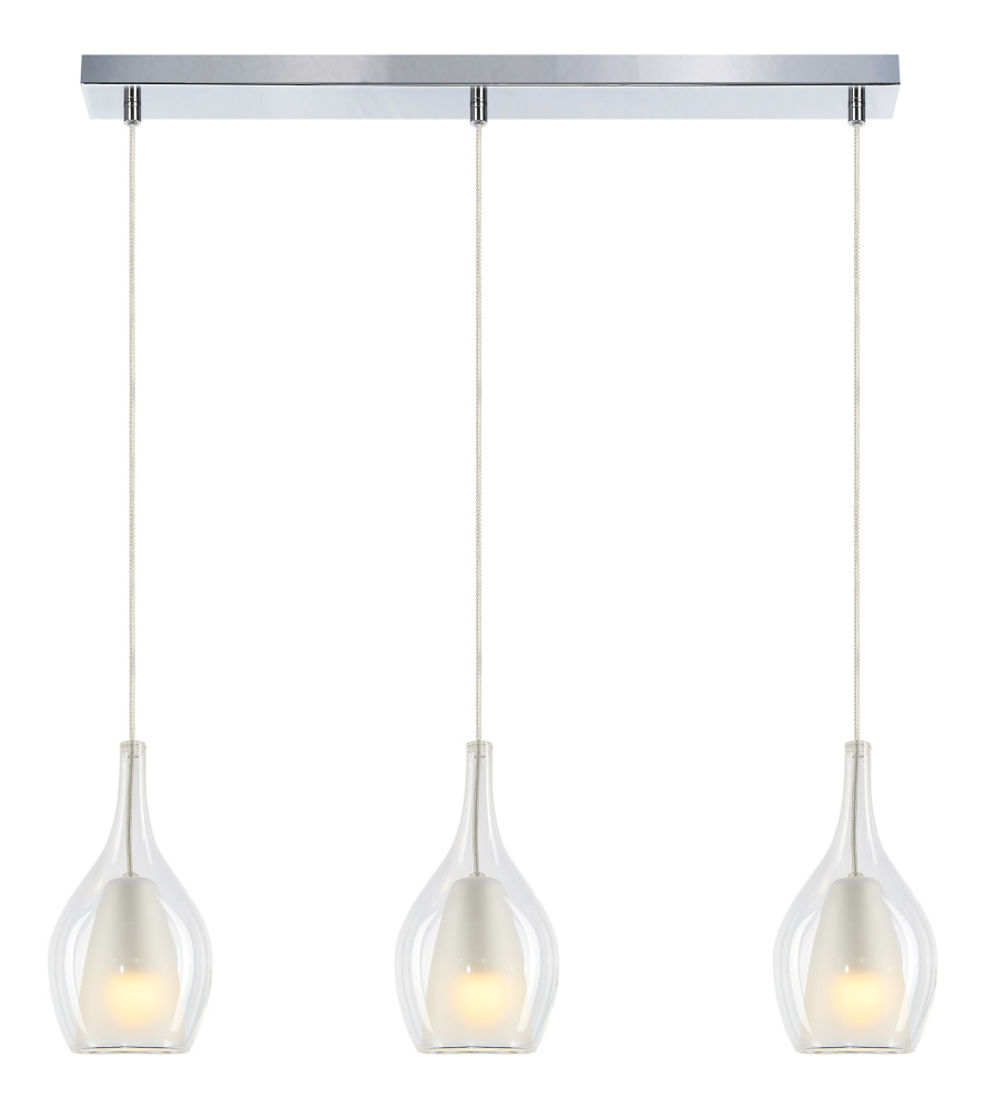 Jericho Black and Chrome Pendant