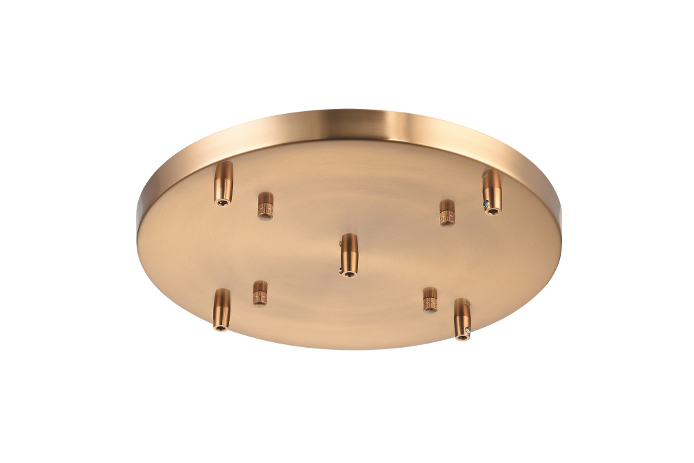 Multi Ceiling Canopy (Line Voltage) Aged Gold Brass Canopy