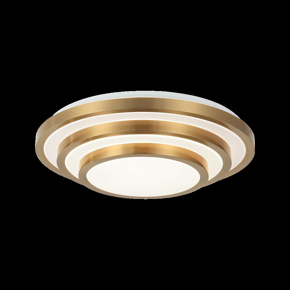 Helix Aged Gold Brass Flush Mounts