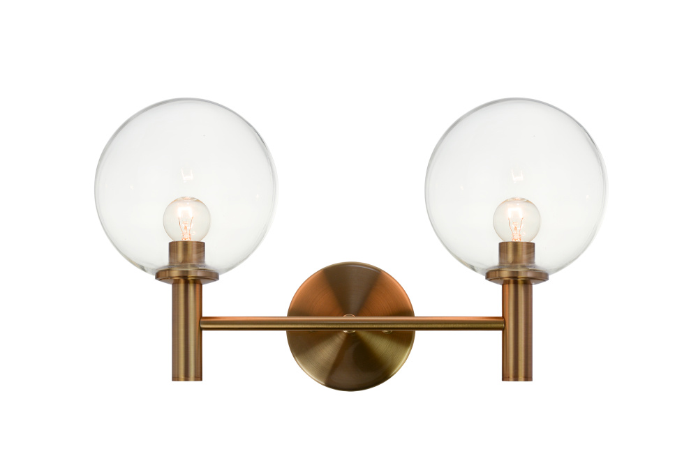 Cosmo Aged Gold Brass Wall Sconce