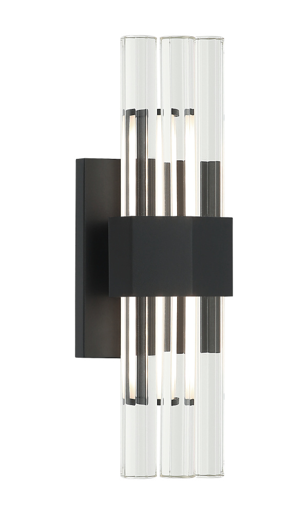 Krustallos Matte Black Wall Sconce