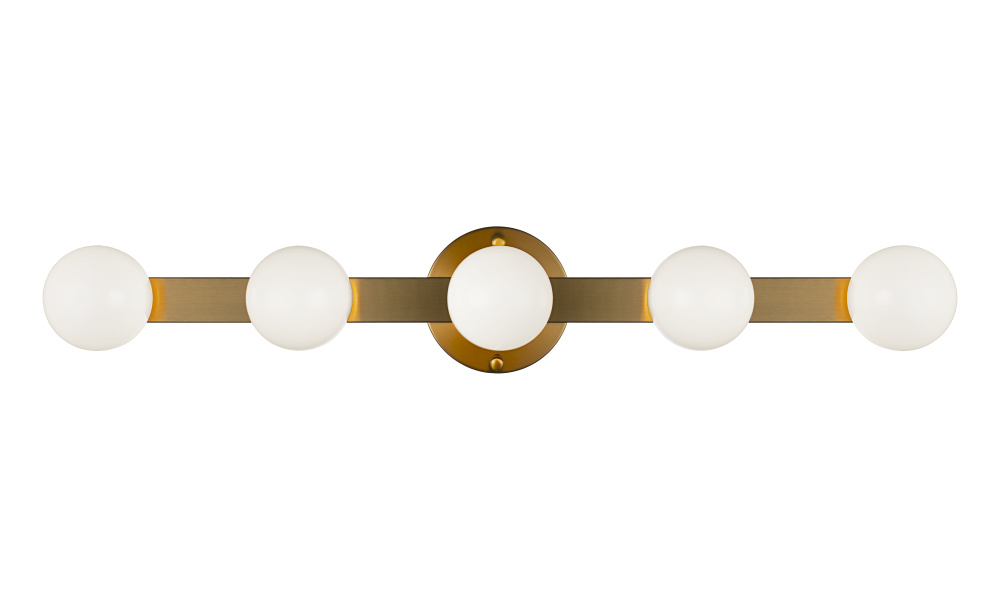 Pizzazz Aged Gold Brass Wall Sconce