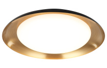 Matteo Lighting M12215BKAG - Lalonde Black Ceiling Mount