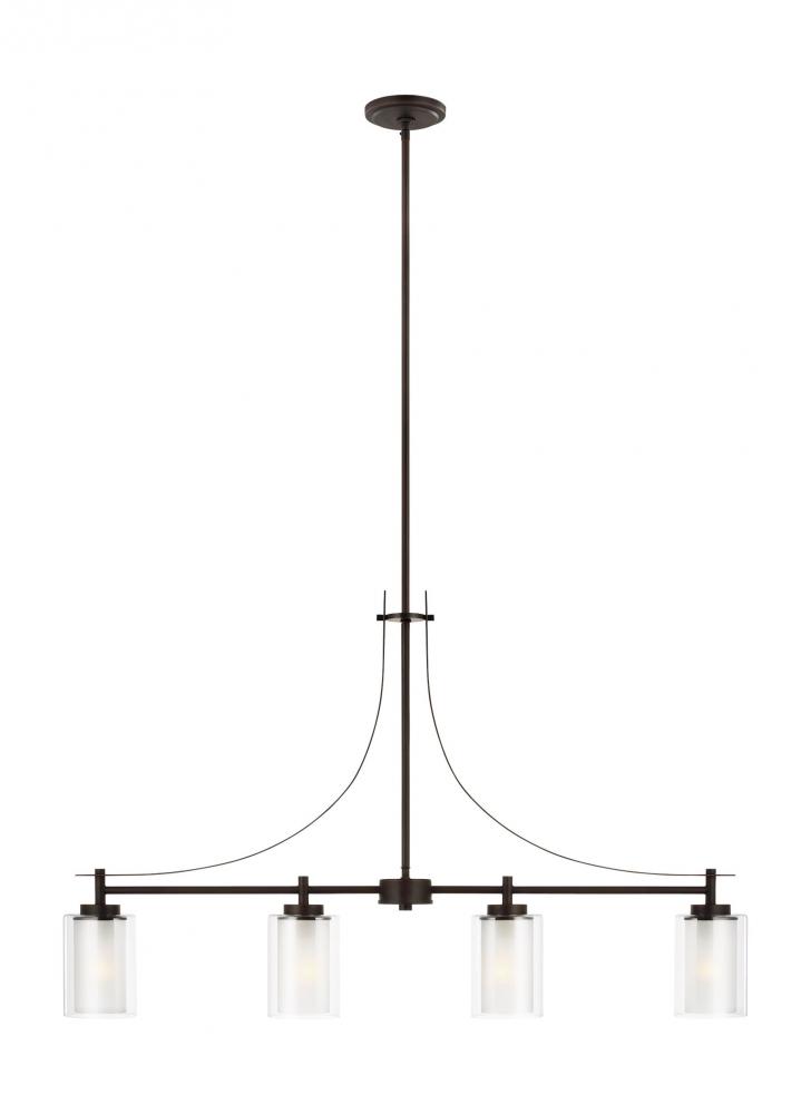 Elmwood Park Four Light Island Pendant