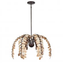 Savoy House Canada 1-2579-6-26 - Grecian 6-Light Chandelier in Champagne Mist with Coconut Shell by Breegan Jane