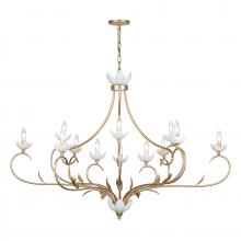 Savoy House Canada 1-5186-12-59 - Muse 12-Light Chandelier in French Gold and White Cashmere by Breegan Jane