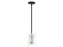 Savoy House Canada 7-9064-1-67 - Dunbar 1-Light Mini-Pendant in Matte Black with Polished Chrome Accents