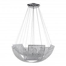 ZEEV Lighting CD10085-8-CH - Monarch 24" 8-Light, Crystal Bowl Chandelier in Chrome