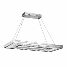 ZEEV Lighting CD10143-LED-CH - Hyperion 36" Crushed Crystal LED Chandelier in Polished Chrome