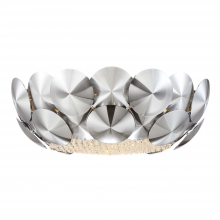ZEEV Lighting FM60041-5-CH - Crown 18" 5-Light, Designer Dome Flush Mount in Chrome with Crushed Crystal