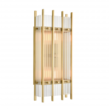 ZEEV Lighting WS70050-2-AGB - Allure 18" 2-Light, Fluted Glass Vertical Wall Sconce