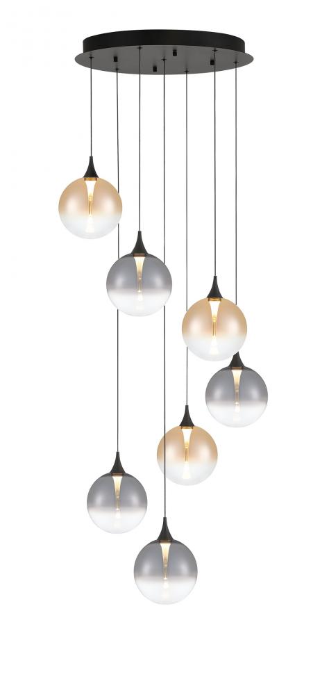Iissa-Chandelier-7Lt-21In-BK-Mx