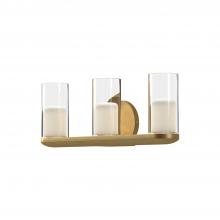 Kuzco Lighting Inc VL53519-BG/CL - Birch 19-in Brushed Gold/Clear LED Vanity