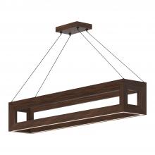 Kuzco Lighting Inc LP32942-WT - Morina 42-in Walnut LED Linear Pendant