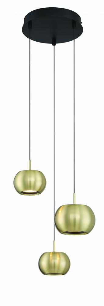 Halo Â¿ 3 Light LED Pan Pendant