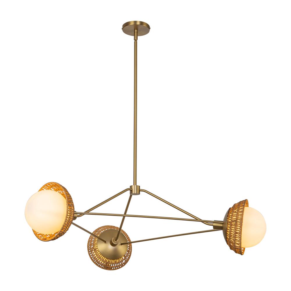 Gold 3 light chandelier hotsell
