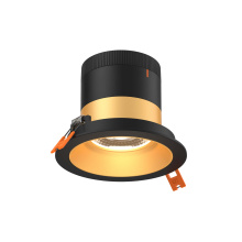 Dals RC04-CC-60-RGGD-TBK - 4in Modular Downlight, 5CCT, 60 degree Beam Angle, Regressed, Gold, Black Trim