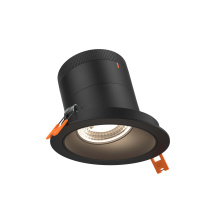 Dals RC04-CC-60-SLBK-TBK - 4in Modular Downlight, 5CCT, 60 degree Beam Angle, Slope Ceiling, Black, Black Trim