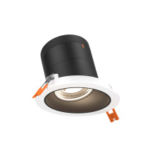 Dals RC04-CC-60-SLBK-TWH - 4in Modular Downlight, 5CCT, 60 degree Beam Angle, Slope Ceiling, Black, White Trim