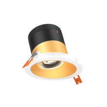 Dals RC04-CC-60-SLGD-TWH - 4in Modular Downlight, 5CCT, 60 degree Beam Angle, Slope Ceiling, Gold, White Trim