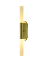 Bethel International Canada BLT103W22BR - 2-Light Satin Brass Wall Sconce Lighting With White Frosted Acrylic Shades