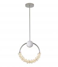 Bethel International Canada BU08P15CH - LED Pendant Stainless Steel & Crystal