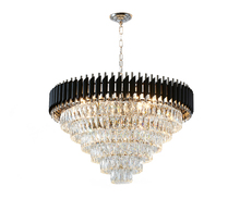 Bethel International Canada GL412C32CH - Black and Chrome Chandelier