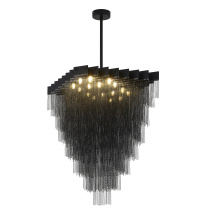 Bethel International Canada IMG12C31BK - Satin Black Chandelier