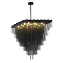 Bethel International Canada IMG13C39BK - Satin Black Chandelier