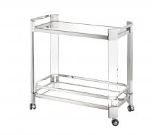 Bethel International Canada JF02GK-PS - Bar Cart Polished Nickel