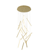 Bethel International Canada LTY01C32BR - Brass LED Chandelier
