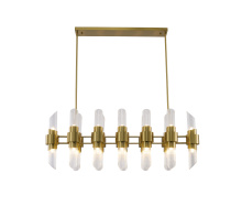Bethel International Canada MU133C45BR - Satin Brass Chandelier
