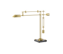 Bethel International Canada MU154T27BLK - Black and Brass LED Table Lamp