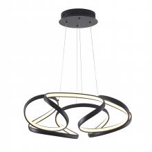 Bethel International Canada OC08C27B - Matte Black LED Chandelier