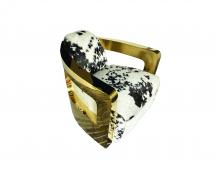 Bethel International Canada YH113COWHIDE - Living Room Furniture Gold