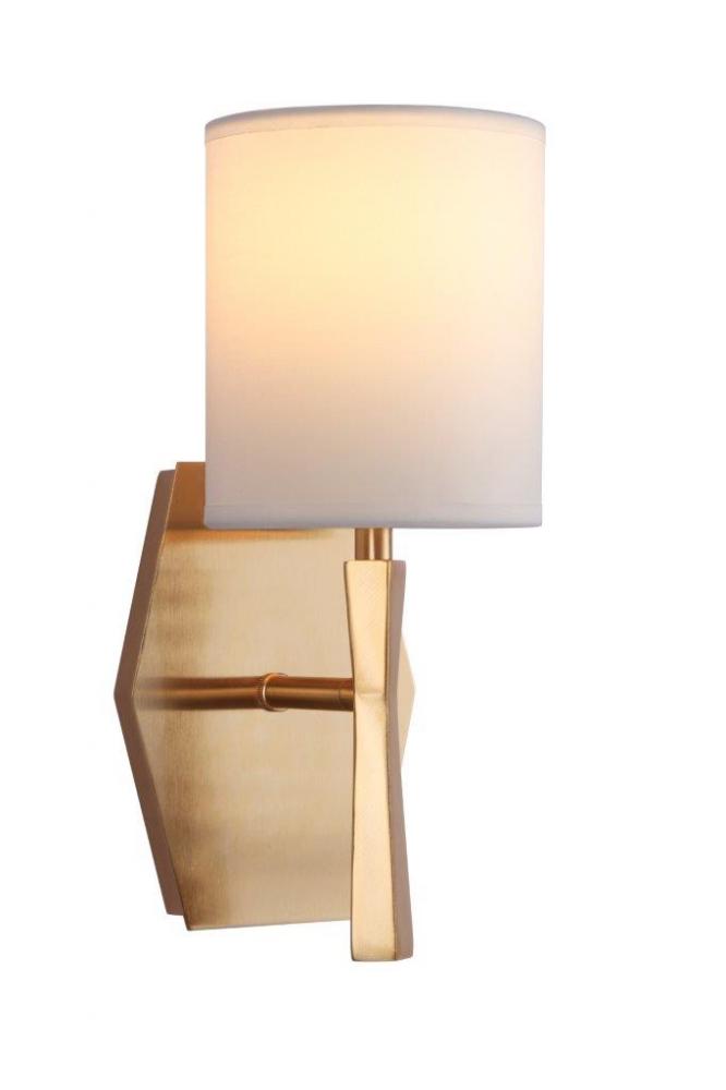 Chatham 1 Light Wall Sconce in Satin Brass