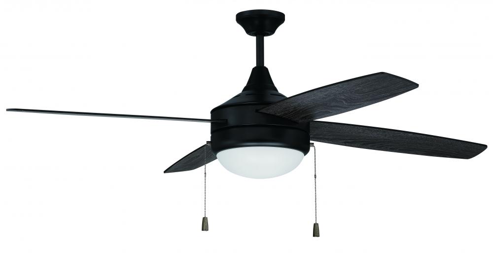 52" Phaze 4 in Flat Black w/ Flat Black/Greywood Blades