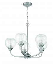 Craftmade 56225-BNK - Glenda 5 Light Chandelier in Brushed Polished Nickel